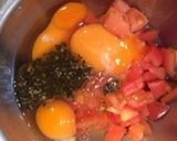美味しいトマトバジルオムレツ♛簡単5分♪作り方3写真