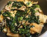 塩麹豚deほうれん草厚揚げのマーボー豆腐作り方5写真