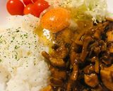 レトルト●鶏肉＆きのこのバター炒めカレー作り方4写真