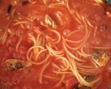 サバ缶利用★激辛ワンパンパスタ作り方3写真