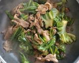 材料2つ☆豚こまキャベツのスタミナ炒め。作り方5写真