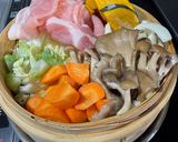豚ロースのおろしポン酢せいろ蒸し作り方2写真