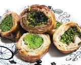 豆苗の豚バラロールソテー作り方6写真