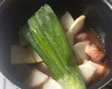 韓国家庭料理♪砂肝と大根の辛煮物★作り方2写真
