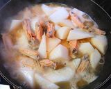 鶏のスペアリブで作る飴色手羽大根作り方5写真