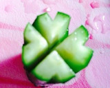 お弁当に ♬ 簡単きゅうりの飾り切り♡作り方3写真