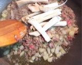 味付けアレンジ☆エリンギとミンチのパスタ作り方4写真