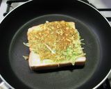 忙しい朝食に~卵キャベツトースト♪作り方5写真