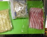 簡単*豚バラの塩焼そば作り方1写真