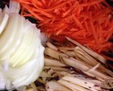牛肉と野菜の焼肉風作り方1写真