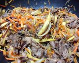 牛肉と野菜の焼肉風作り方4写真