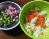 青汁入り☆グリーンポテトサラダ作り方4写真