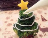 Xmas☆デコおかず♪ブロッコリーツリー作り方5写真