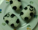 パンダのおにぎり弁当作り方3写真