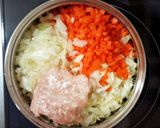 野菜たっぷり味噌スープ作り方1写真
