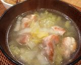 体ポカポカ❤ 白菜と鳥肉の和風スープ作り方4写真