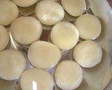 すごくおいしい！空豆と豆腐白玉のおしるこ作り方3写真