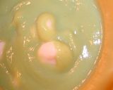 すごくおいしい！空豆と豆腐白玉のおしるこ作り方4写真