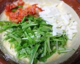 長芋とキムチとチーズと水菜のふわふわ焼き作り方4写真