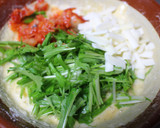 長芋とキムチとチーズと水菜のふわふわ焼き作り方4写真