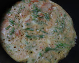 長芋とキムチとチーズと水菜のふわふわ焼き作り方6写真