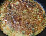 長芋とキムチとチーズと水菜のふわふわ焼き作り方7写真
