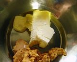 ピーナツバターとチョコのマフィン。作り方1写真