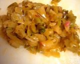旨味たっぷり搾菜と豚肉のチーズ炒め作り方3写真