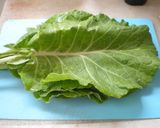 ケールの油炒め作り方1写真