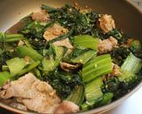 フライパンde塩麹豚と高菜の醤油麹甘酒煮作り方3写真