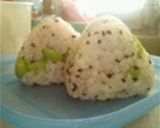 チーズが香る♪枝豆おにぎり作り方3写真