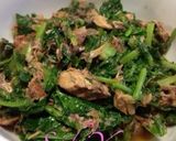 簡単！大根の葉の鯖缶炒め作り方3写真