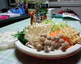 焼き鮭の粕汁風ごま豆乳鍋作り方1写真