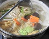 焼き鮭の粕汁風ごま豆乳鍋作り方5写真