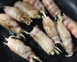 もやしの豚バラ巻き（しょうが焼き風）作り方3写真