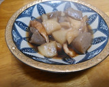 大根とこんにゃくとちくわの煮物作り方4写真