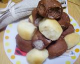 レンジでマーブルパン♪ミルク&ココア作り方15写真
