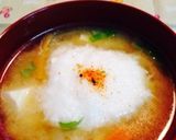 長芋とろつるふんわり味噌汁作り方2写真
