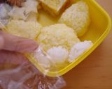 フォッコの立体おにぎりポケモンキャラ弁当作り方4写真