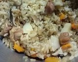 焼き鳥缶詰でつくる簡単おこわ作り方4写真