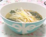 電子レンジ♬焼肉屋さんを再現♥ねぎスープ作り方2写真