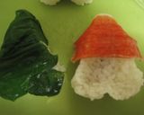 サンタとツリーのキャラ弁（幼稚園）作り方2写真