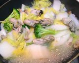 牡蠣と白菜の極抹茶だしクリーム煮作り方3写真