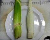 マコモダケとニンジンの炒め物作り方1写真