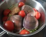 蛤とレタスの蒸しスープ作り方6写真