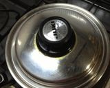 無水鍋を使って万葉と平天の卵とじ作り方5写真
