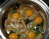 無水鍋を使って万葉と平天の卵とじ作り方6写真