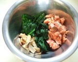 ほうれん草と塩鮭のゴマ和え✿柚子風味✿作り方3写真