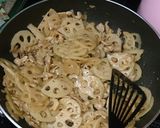 ノンオイル！レンコンと豚肉の甘酢きんぴら作り方4写真