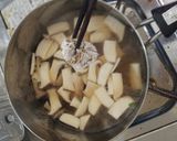 カレー味チキンの あんかけうどん作り方3写真